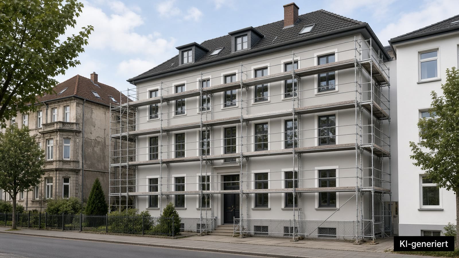 Fassadensanierung Mehrfamilienhaus